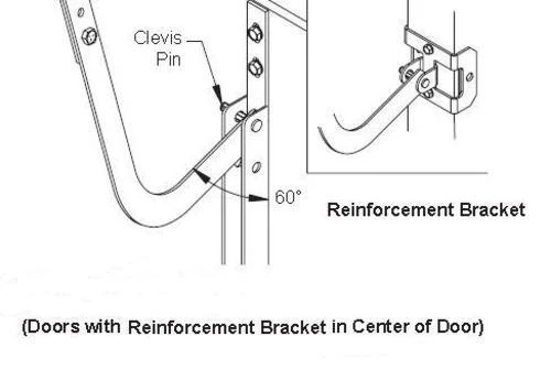 Ideal Door® Overhead Garage Door 21" Steel Reinforcement Bracket 6 Ideal Door® Overhead Garage Door 21" Steel Reinforcement Bracket - Image 4