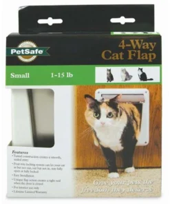 PetSafe® 5.75" X 6.12" White 4-Way Cat Flap -Schlage Shop P1 4W 11White4WayLockingCatDoorPackaging