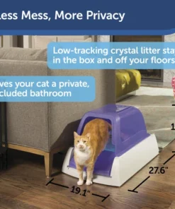 PetSafe® ScoopFree® Standard Purple Self-Cleaning Cat Litter Box Privacy Hood -Schlage Shop PAC00 14228 PT03