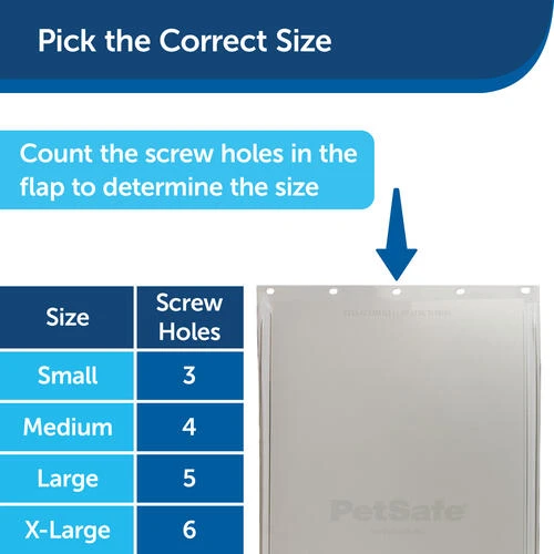 PetSafe® 13-3/4" X 24-3/8" Extra Large Pet Door Replacement Flap 5 PetSafe® 13-3/4" X 24-3/8" Extra Large Pet Door Replacement Flap - Image 3