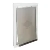 PetSafe® Freedom 10.25" X 16.25" Large Premium White Aluminum Pet Door -Schlage Shop PPA00 10861FreedomAluminumPetDoorMasterImage