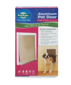 PetSafe® Freedom 13.75" X 23.75" Extra Large Premium White Aluminum Pet Door -Schlage Shop PPA00 10862FreedomAluminumX LargeDoorPackaging