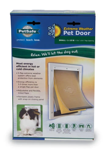 PetSafe® Small White Extreme Weather Pet Door - 5.12" X 8.75" 5 PetSafe® Small White Extreme Weather Pet Door - 5.12" X 8.75" - Image 3