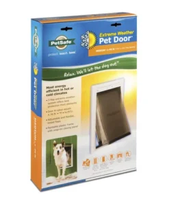 PetSafe® 8.12" X 12.25" Medium White Extreme Weather Pet Door -Schlage Shop PPA00 10985 PT07