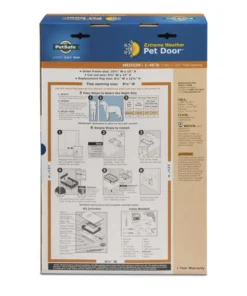 PetSafe® 8.12" X 12.25" Medium White Extreme Weather Pet Door -Schlage Shop PPA00 10985 PT08