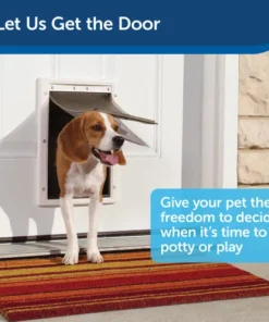 PetSafe® Large White Extreme Weather Pet Door - 10.12" X 16.25" -Schlage Shop PPA00 10986 PT01