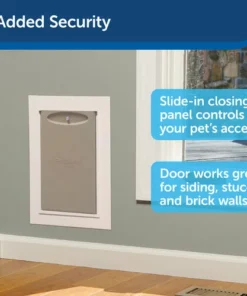 PetSafe® 8.25" X 11.25" Medium Wall Entry Pet Door -Schlage Shop PPA00 16943 PT03 1