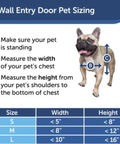 PetSafe® 10" X 15" Large Wall Entry Pet Door 17 PetSafe® 10" X 15" Large Wall Entry Pet Door -Schlage Shop PPA00 16944 PT04