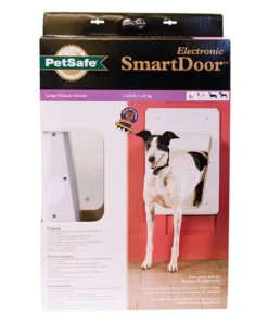 PetSafe® SmartDoor 11" X 16" Large White Electronic Pet Door -Schlage Shop PPA11 10709SmartDoorPackaging