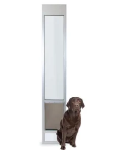 PetSafeĀ® 76-3/4"-81" Adjustable Large/Tall Deluxe Satin Patio Panel Pet Door