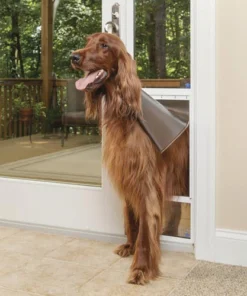 PetSafeĀ® 76-3/4"-81" Adjustable Large Deluxe White Patio Panel Pet Door