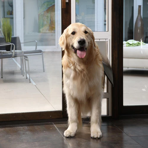 PetSafe® 76-3/4"-81" Adjustable Medium Deluxe Satin Patio Panel Pet Door 4 PetSafe® 76-3/4"-81" Adjustable Medium Deluxe Satin Patio Panel Pet Door - Image 2