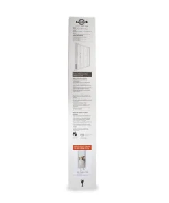 PetSafe® 76-3/4"-81" Adjustable Medium Deluxe White Patio Panel Pet Door -Schlage Shop PPA11 13135MEDDeluxeWhitePatioPanelDoorPackaging